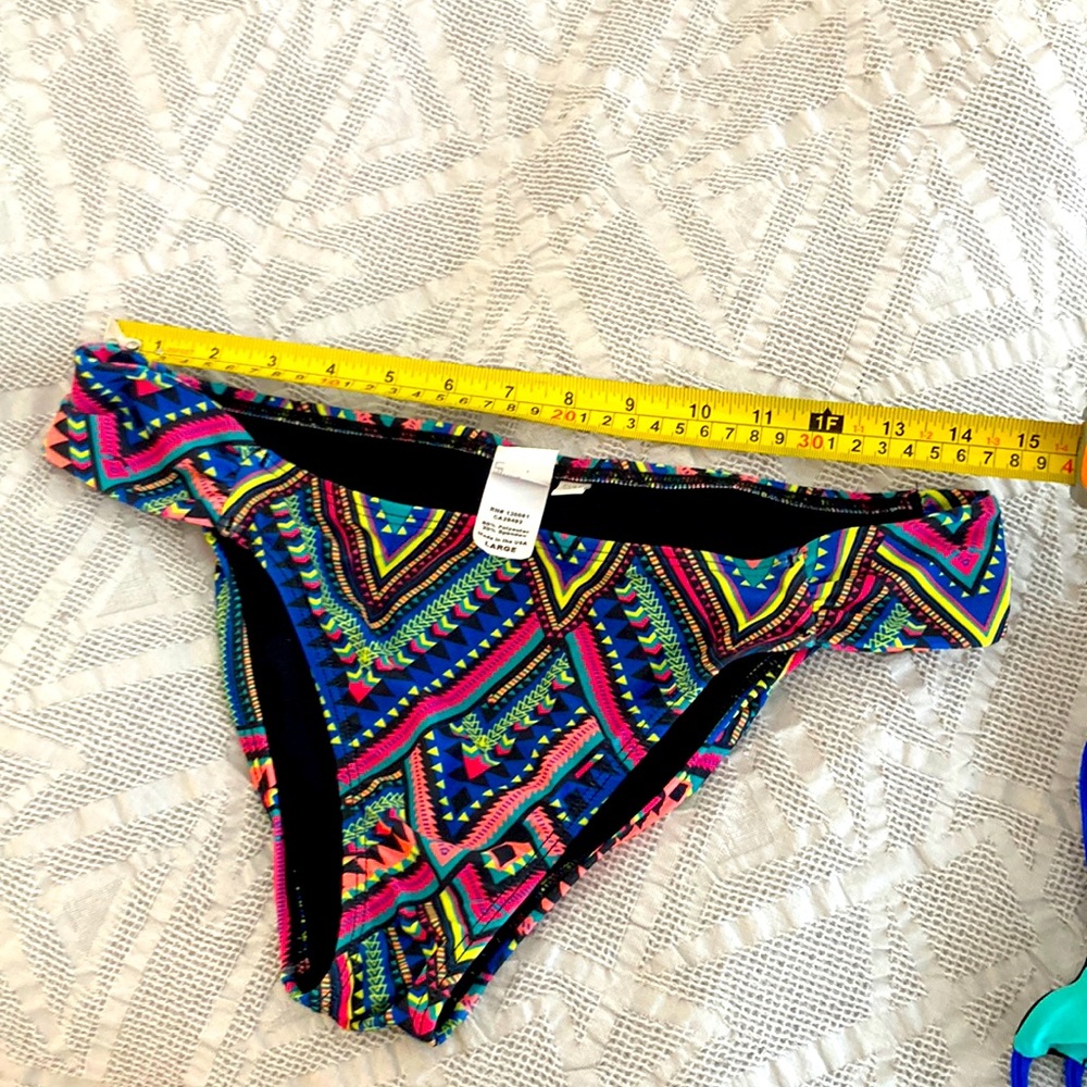 L Space multi color bikini bottom